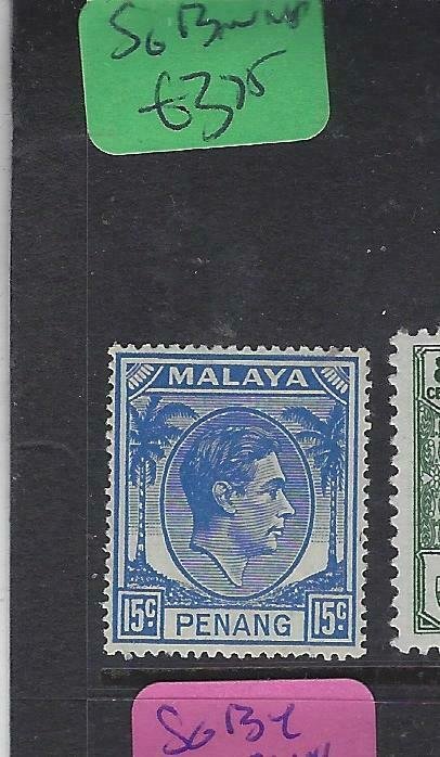 MALAYA  PENANG  (PP2901B)  KGVI  15C  SG 13   MNH