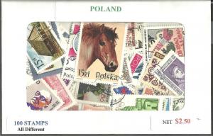 Poland Mix, 100 All Different, Used**-