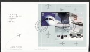 GB - 2002 50th Anniv of Passenger Jet Aviation (FDC)