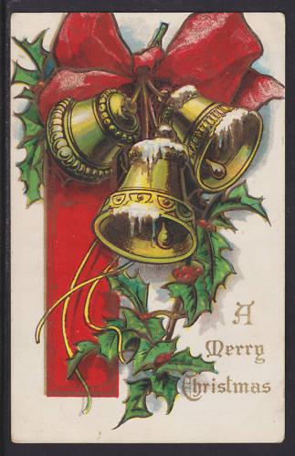 US Sc WX16 Christmas Seal on Merry Christmas color PPC