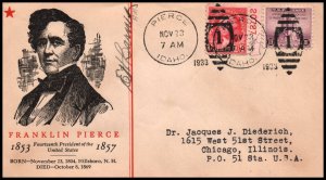 US Franklin Pierce Pierce,ID 1933 Linprint Cover