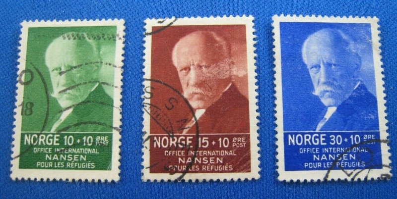 NORWAY  1935  -  SCOTT # B5, B6, B8  -   used   (Hn19)