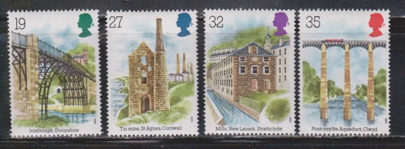 Great Britain Scott # 1280-83 Mint Never Hinged - Industrial Archaeology Issue