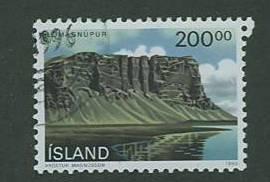 Iceland 1990 SC# 714 Icelandic rock formations various cancellations