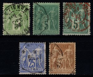 France 1876-85 Peace & Commerce Def., Part Set Type II [Used]