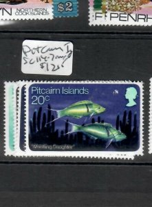 PITCAIRN ISLANDS  (P2904B)  FISH SET SC 114-7    MNH 