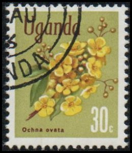 Uganda 119 - Cto - 30c Ochna ovata Flower (1969)