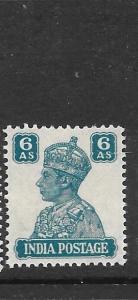 INDIA (PP3009B)  KGVI  6A  SG 274  MNH