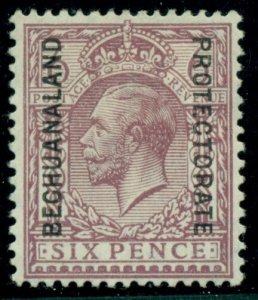 BECHUANALAND PROT #103 6p King George V, og, hinged, VF, Scott $70.00