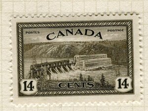 CANADA; 1946 early Peace pictorial issue Mint hinged 14c. value