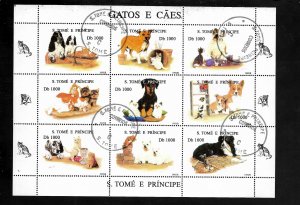 St.  Tomas and Prince Islands 1995 - CTO - Mini Sheet - Scott #1242