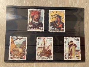Worldwide : 5 different topical issues  (5 photos) with Very Fine stamps