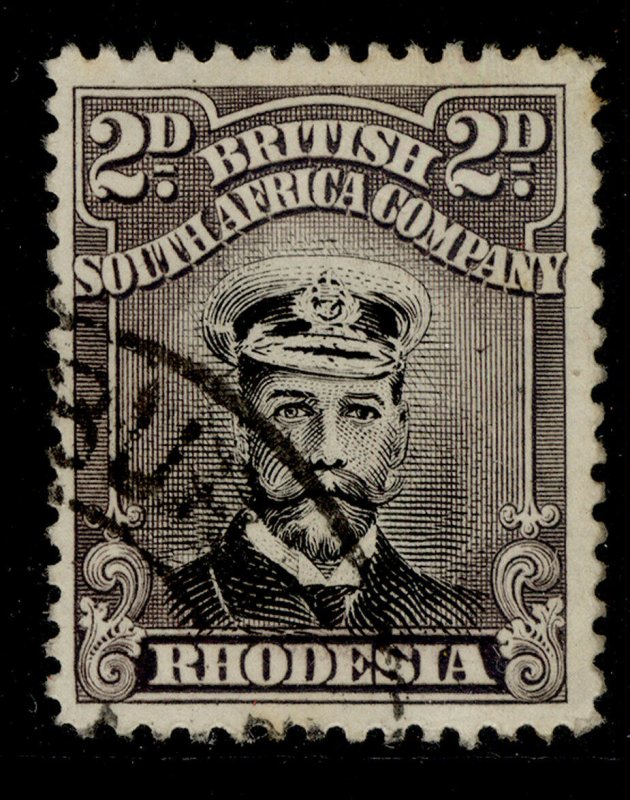 RHODESIA GV SG256d, 2d black & brownish-grey, FINE USED. 