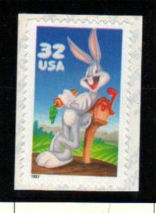 #3137a MNH  single 32c Bugs Bunny 1997 Issue