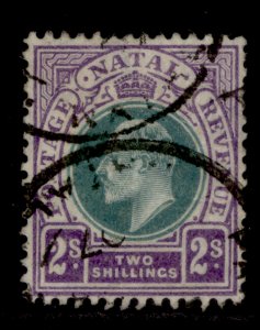 SOUTH AFRICA - Natal EDVII SG156, 2s, USED. Cat £50. WMK MULT CA