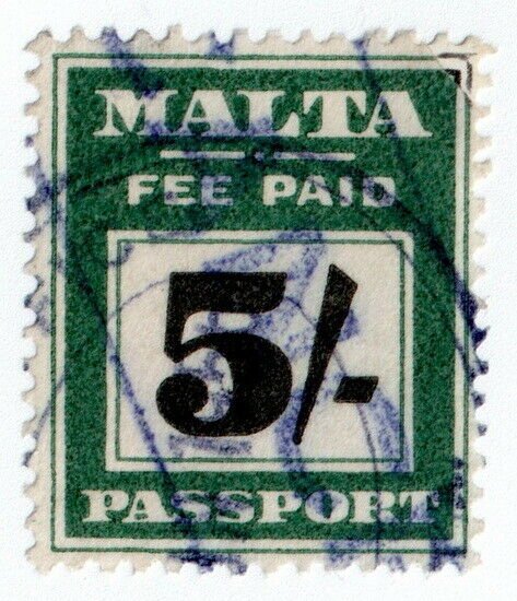 (I.B) Malta Revenue : Passport 5/-