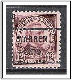 US Precancel #693 Waren OH Used 