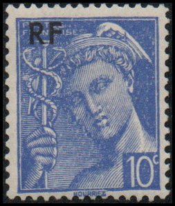 France 499 - Mint-H - 10c Hermes (1944)