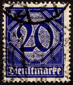 1920, Germany 20pf, Used, Sc OL12