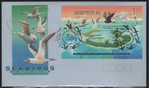 Cocos Islands 1995 FDC Sc 301a Masked booby, White tern Seabirds Sheet