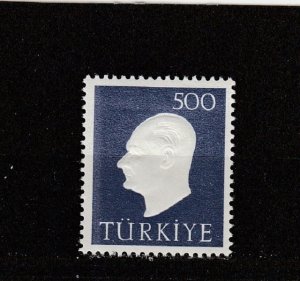 Turkey  Scott#  1472  MH  (1959 Kemal ataturk)