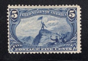 US Stamp Scott #288 Mint Hinged SCV $100
