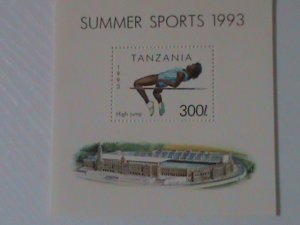 TANZANIA-1993 SOMMER SPORTS'93-HIGH JUMP - MNH S/S VF WE SHIP TO WORLDWIDE