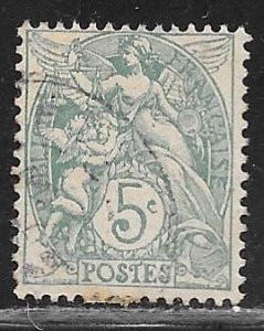 France 113: 5c Liberty, Equality, Fraternity used, F