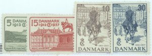Denmark, Scott #258-61, MH, complete set