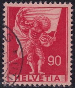 Switzerland - 1941 - Scott #274 - used - Standard Bearer