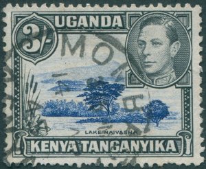 Kenya Uganda Tanganyika 1947 deep violet-blue & black Perf 13x11¾ SG147a used