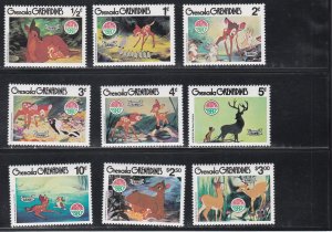 Grenada Grenadines # 411-419, 420, Disney - Bambi, Mint NH, 1/2 Cat.