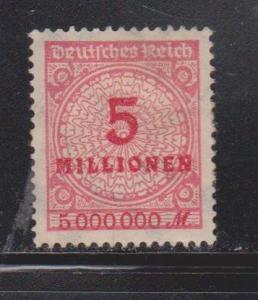 GERMANY Scott # 285 MH - Inflation Period