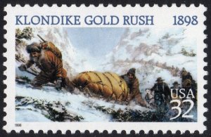 SC#3235 32¢ Klondike Gold Rush Centennial Single (1998) MNH