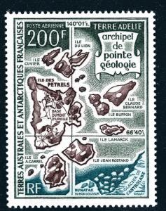 FSAT Beautiful Antarctic issue SC C22 VF MNH Cat $70..Limited and Popular!