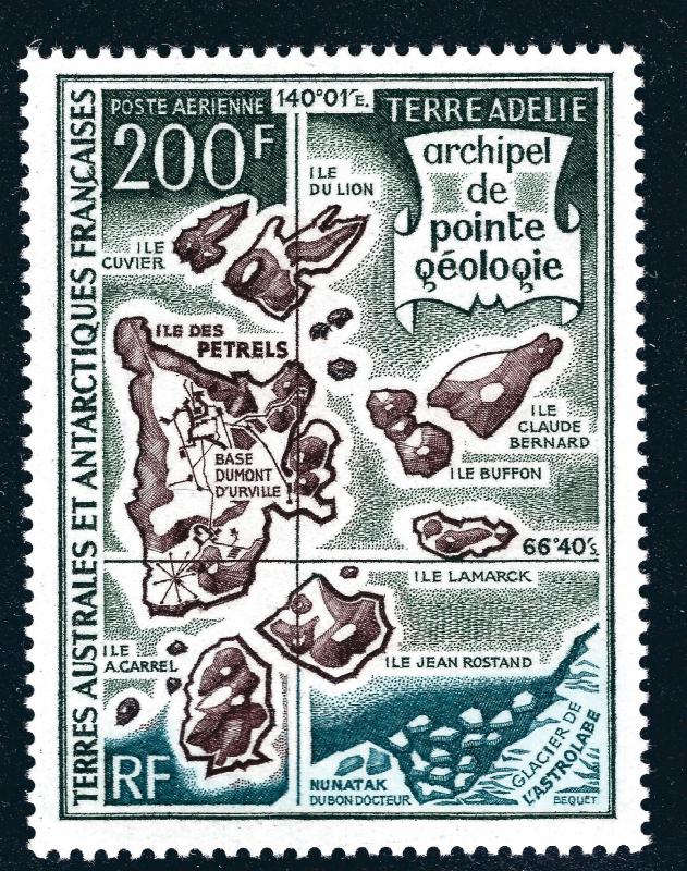 FSAT Beautiful Antarctic issue SC C22 VF MNH Cat $70..Limited and Popular!