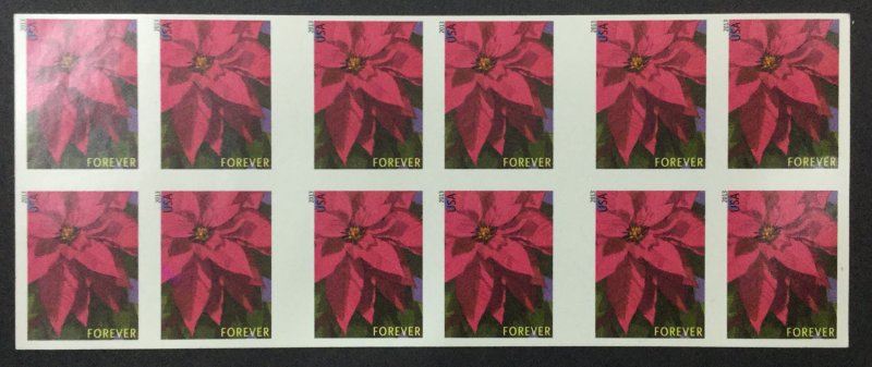 US STAMPS #4816E MINT OG NH POINSETTIA BOOKLET 2013 LOT #22385