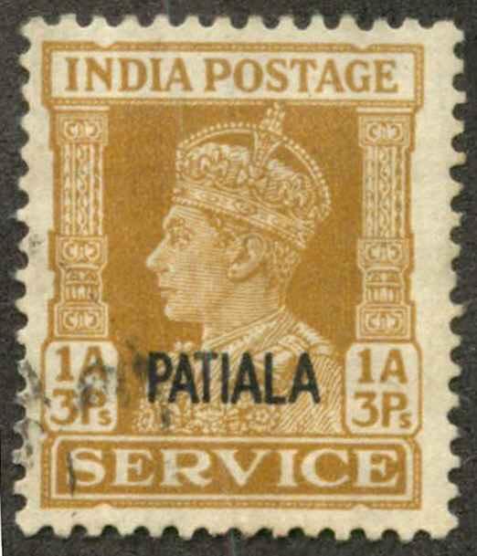 India Patiala O68 Used F-VF