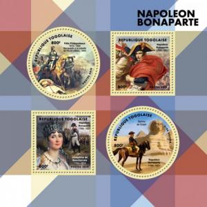 TOGO- 2019 - Napoleon Bonaparte - Perf 4v Sheet  - MNH