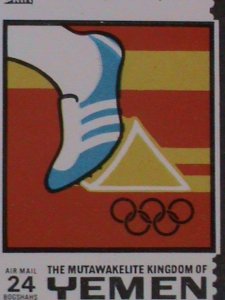 ​YEMEN STAMP: 1969- OLYMPIC EFIMEX'68 MEXICO IMPERF: CTO-NH - S/S SHEET