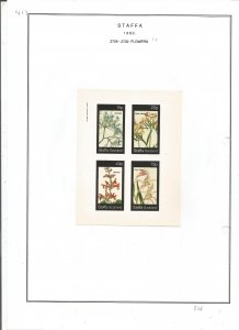 STAFFA - 1982 - Flowers - Sheets - Mint Light Hinged - Private Issue