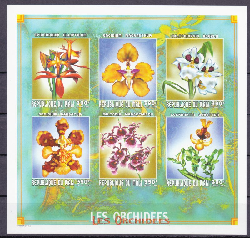 Mali. 1999. 2386B-91B. Orchid flora. MNH.