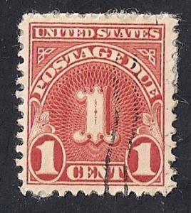 J80 1 cent Carmine VF used