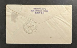 1955 Raipur India Registered Cover to Mussdoree