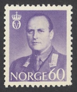 Norway Sc# 412 MH 1962 60o King Olav V