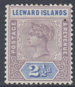 Leeward Is Scott 3 - SG3, 1890 Victoria 2.1/2d MH*