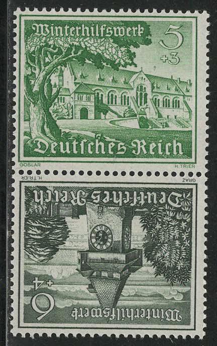Germany Scott # B162, B163, mint nh, tete beche, Mi# SK35