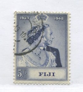 Fiji KGVI 1948 Silver Wedding 5/ used