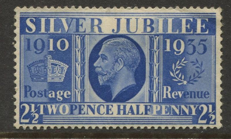 Great Britain - Scott 229 - Silver Jubilee -1934 - MLH - Single 2.1/2p Stamp