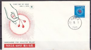 South Korea, Scott cat. B14. Disaster Relief issue. First day cover. ^